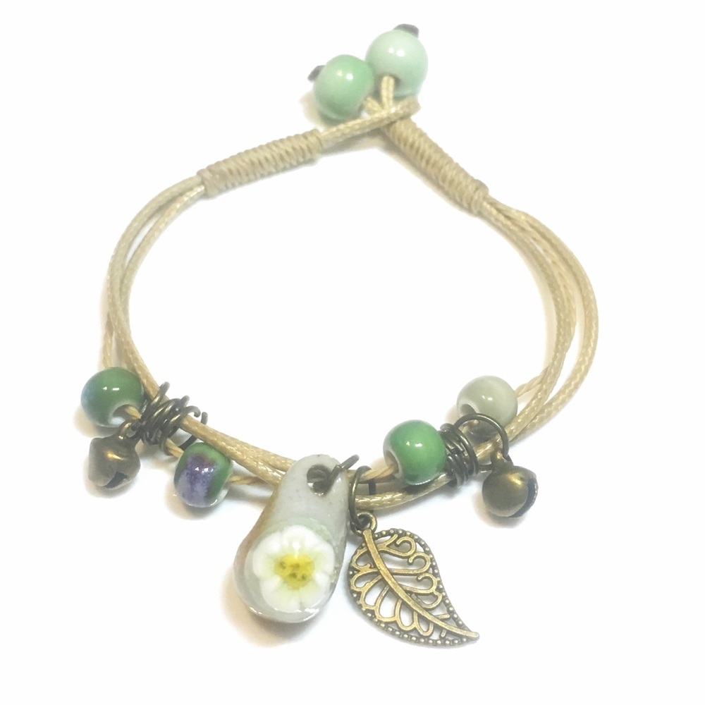 Retro Ceramic Natural Style Bracelet